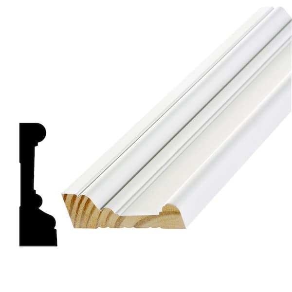 Alexandria Moulding 1-1/16 in. D x 3-1/2 in. W x 96 in. L Pine Wood Finger-Joint Casing Moulding Pack (6-Pack)