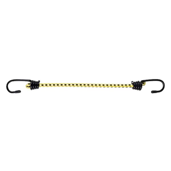 Keeper 13 in. Yellow Bungee Cord with Coated Hooks 06014 - The