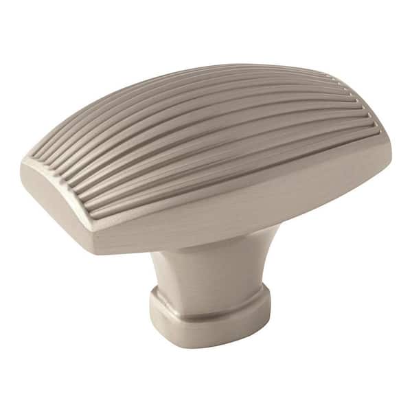 Sea Grass 1-3/4 in. (44mm) Traditional Satin Nickel Bar Cabinet Knob
