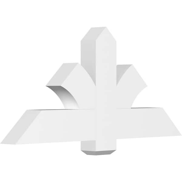 Ekena Millwork Redmond 48 in. W x 22 in. H x 4 in. D Signature Polyurethane Bracket