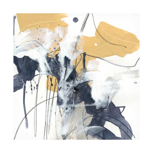 Trademark Fine Art "Centralen I" by June Erica Vess Hidden Floater Frame Abstract Art Print 18 in. x 18 in.