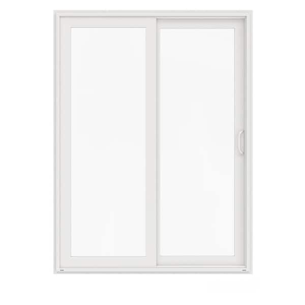 72 in. x 96 in. V-4500 White Vinyl Right-Hand Full Lite Sliding Patio Door