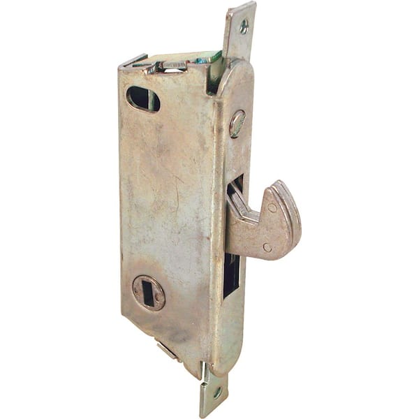 Prime-Line 3-11/16 in., Mortise Lock with Vertical Keyway, Round Faceplate