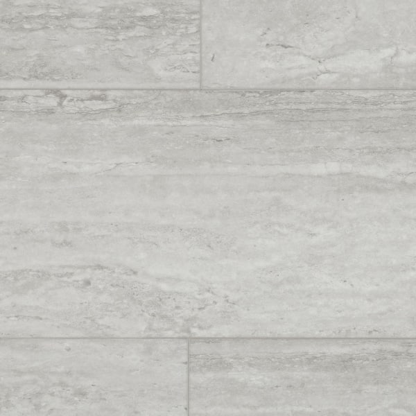 Take Home Sample - 6 in. W x 6 in. L Vatican Travertine Waterproof Floating Click Lock Luxury Vinyl Tile Flooring