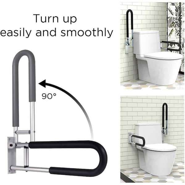 Aoibox 23. 6 in. Toilet Handrails Bathroom Safety Bar, Hand