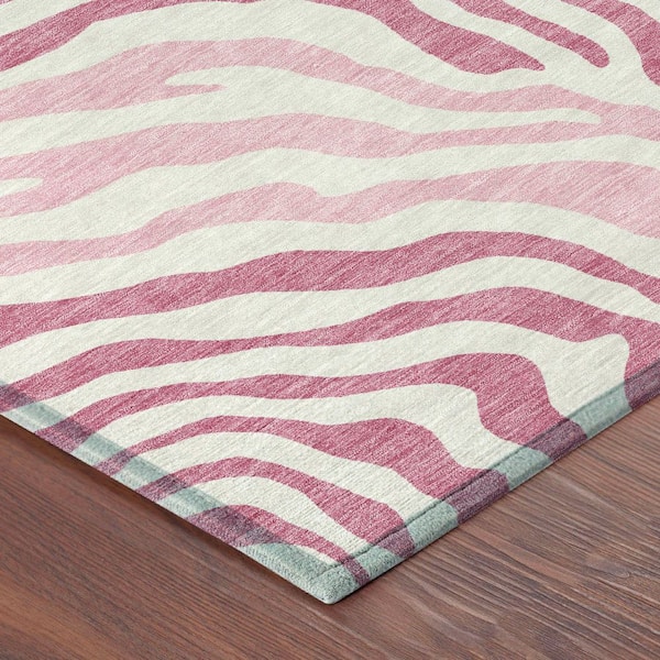 Chantille Machine Washable Indoor/Outdoor Abstract ACN2523 Pink 2 ft. x 3 ft. Accent Rug