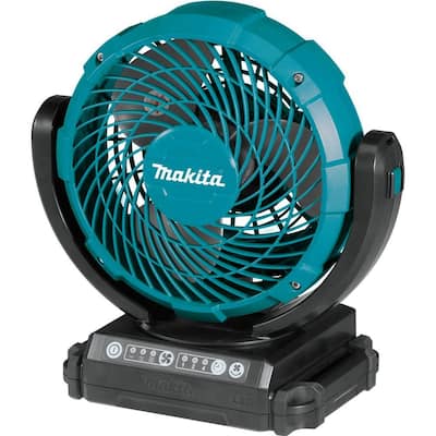 Portable Rechargeable Fan Work For Black & Decker/Porter Cable 20V Max  Li-ion Battery, Jobsite Battery Operated Fan With 3 Speeds Control，USB  +Type