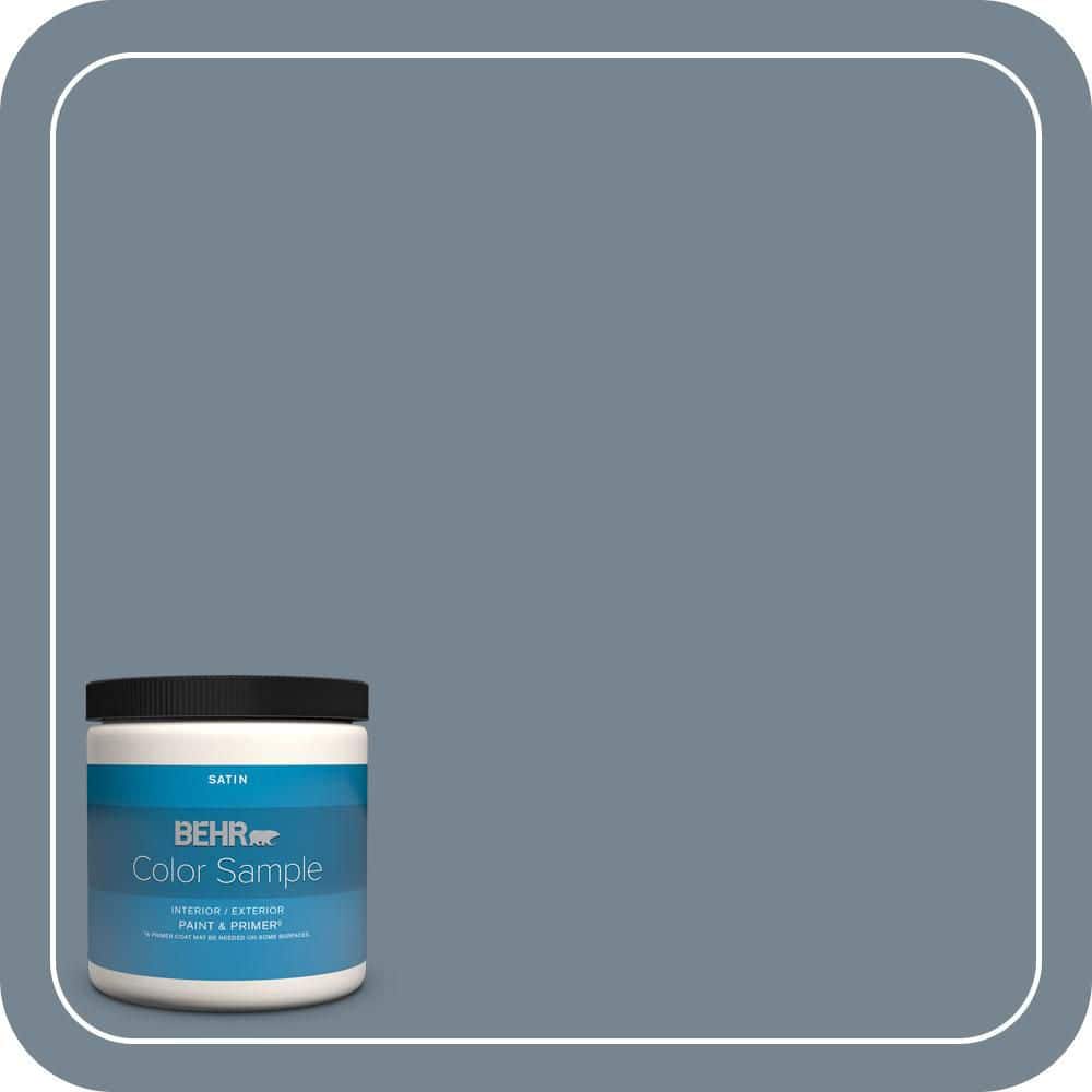 8 oz. #PPU14-05 Forever Denim Satin Enamel Interior/Exterior Paint & Primer Color Sample price history on PriceWatchPro