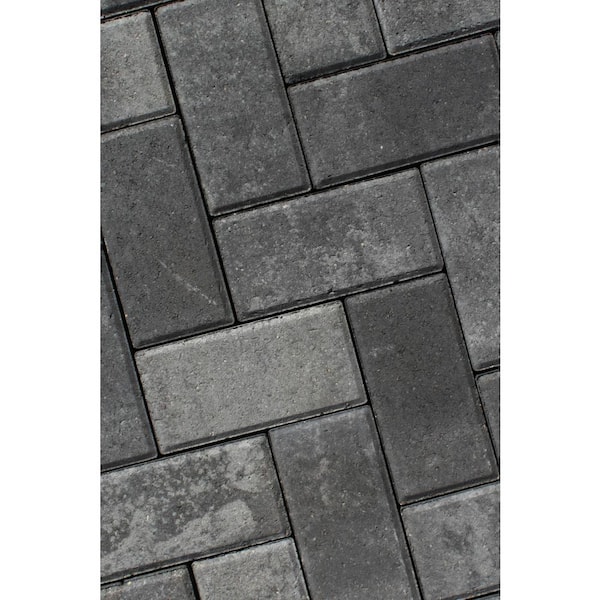 Unbranded Holland 8.5 in. x 4.25 in. x 2.375 in. Rectangle Moonlight Gray Concrete Paver (280-Pieces/69 sq. ft./Pallet)