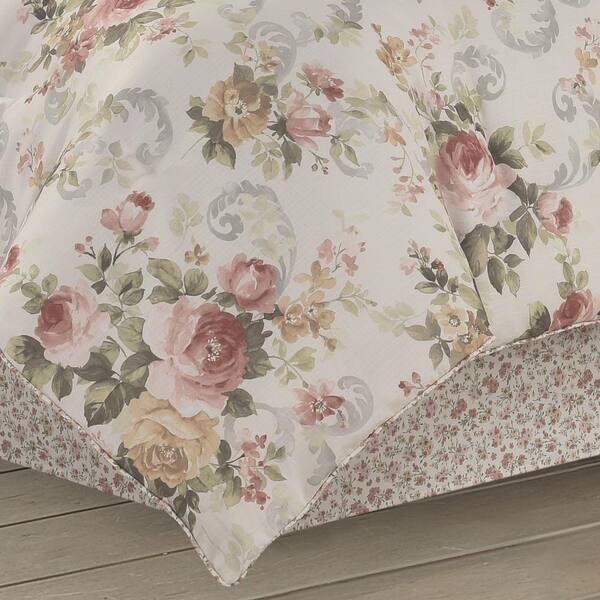 Rosemary Blush Floral Mini Quilt Set Bedding by Royal Court