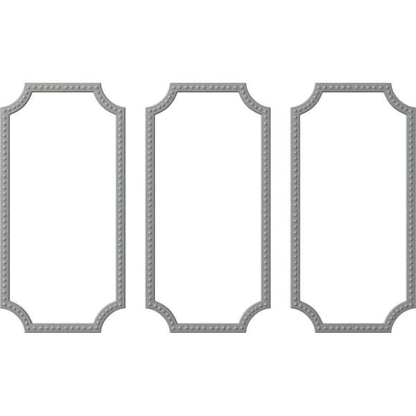Ekena Millwork 13.35 Sq. Ft. Unfinished Polyurethane Foster Running Coin Panel Moulding Kit (Triple Panel)