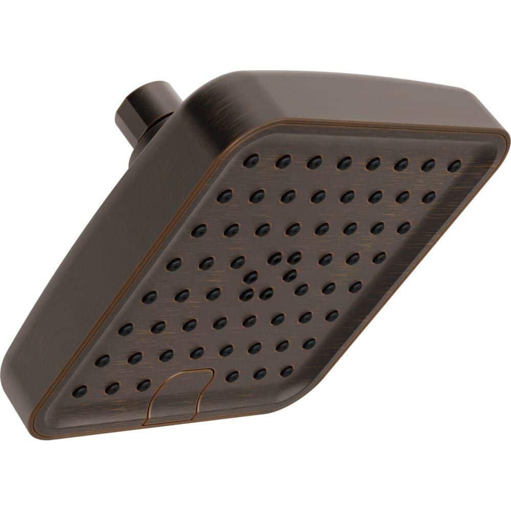 4-Spray Patterns 6 in. Wall Mount Fixed Shower Head in Venetian Bronze price history on PriceWatchPro