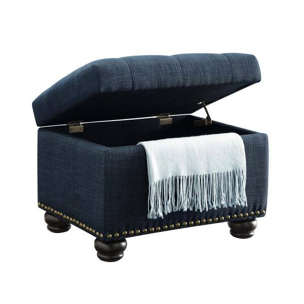 Convenience Concepts Designs4Comfort 5th Avenue Sandstone Fabric Storage  Ottoman R9-207 - The Home Depot