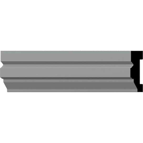 Ekena Millwork 5/8 in. x 3-1/8 in. x 94-1/2 in. Polyurethane Hillsborough Window and Door Casing Moulding