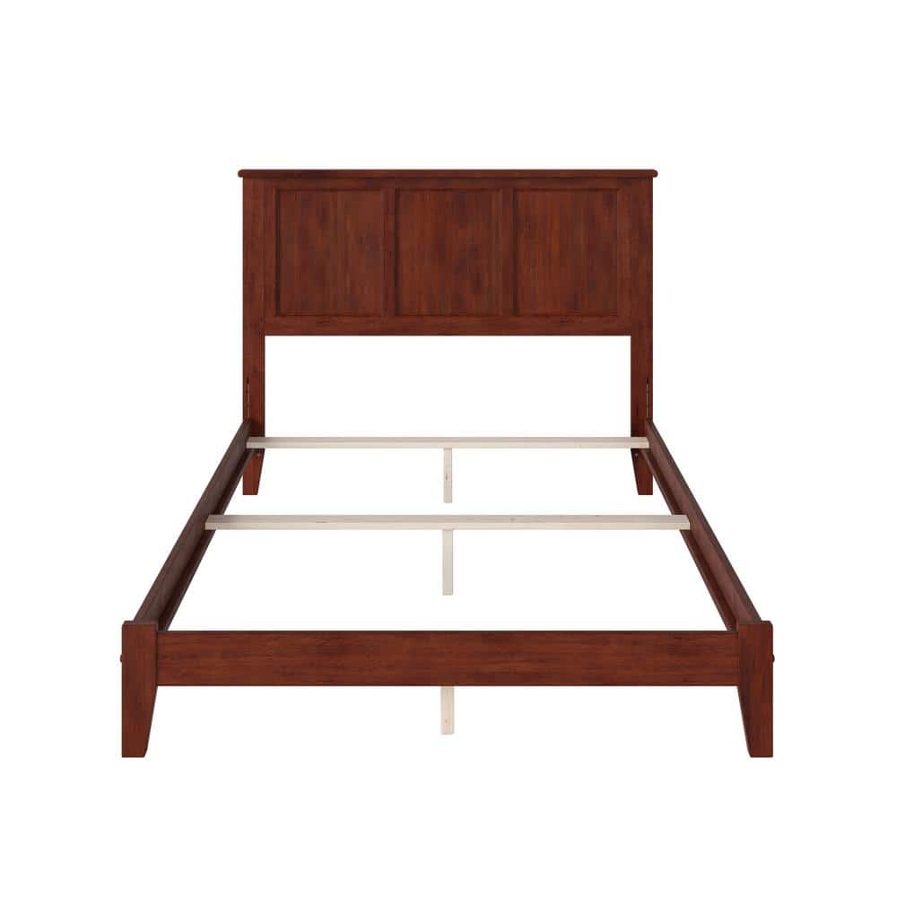 Madison Full Size Walnut Wood Bed Frame with Headboard