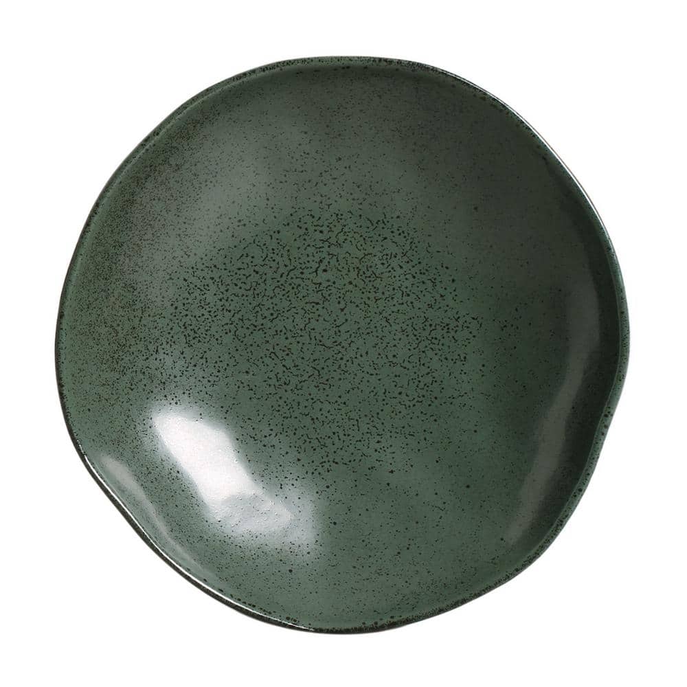Greenery Porcelain Round Appetizer Bowl, 17.58 oz