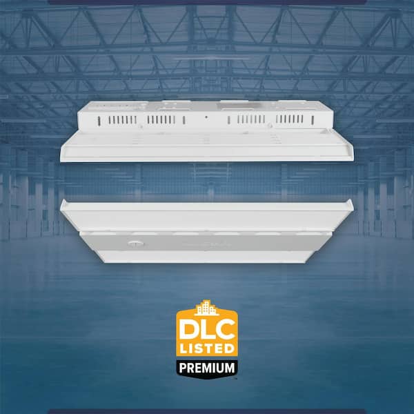 NICOR HML1 1 ft. 700-Watt Equivalent Integrated LED White Slim High Bay Light with Sensor Socket 5000K