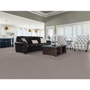 Columbus II - Pebble - Gray 74.9 oz. SD Polyester Texture Installed Carpet