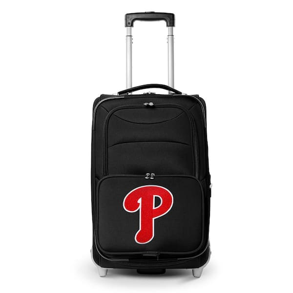 Denco MLB Philadelphia Phillies 21 in. Black Carry-On Rolling Softside Suitcase