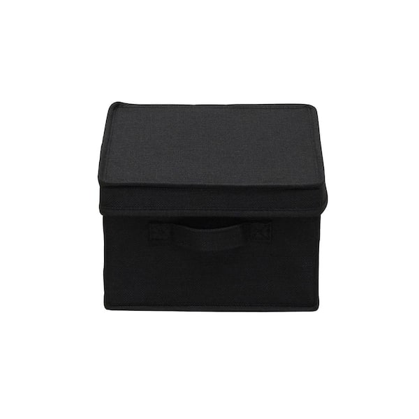 Household Essentials Jumbo Canvas Storage Box with Lid