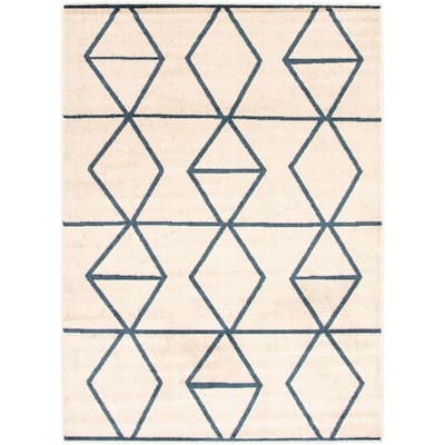 Navy Carpet Super Soft 351741 7'10 x 10'2 ECARPETGALLERY Modern Geometric Area Rug Navy Carpet Super Soft 351741 7'10 x 10'2 ECARPETGALLERY Modern Geometric Area Rug