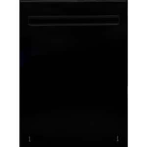 24 in. Standard Built-In Dishwasher in Black with TotalFlex 3rd Rack, Interior Light, TurboDry and Pocket Handle