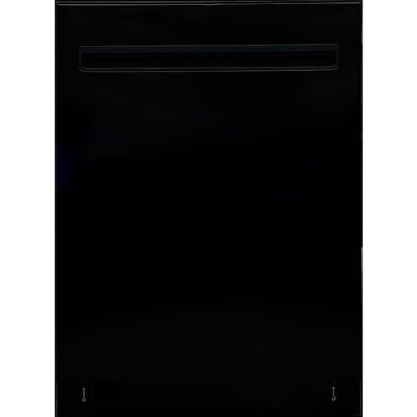 24 in. Standard Built-In Dishwasher in Black with TotalFlex 3rd Rack, Interior Light, TurboDry and Pocket Handle