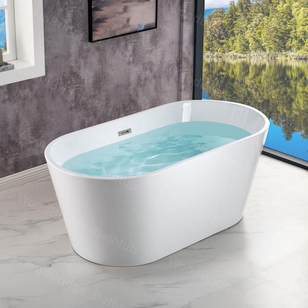 WOODBRIDGE Belleville 54 in. Acrylic FlatBottom Double Ended