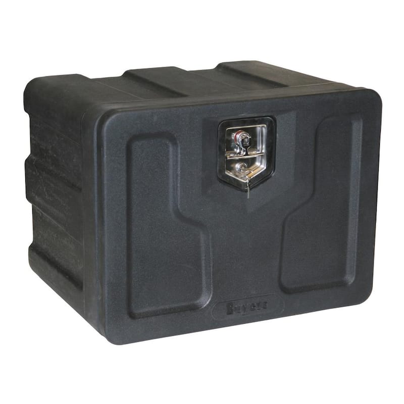 18 in. x 18 in. x 24 in. Matte Black Plastic Underbody Truck Tool Box