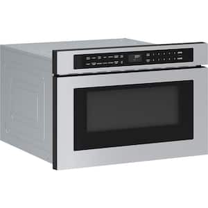 24 in. 1.2 cu. ft. Built-In Microwave Drawer in Stainless Steel