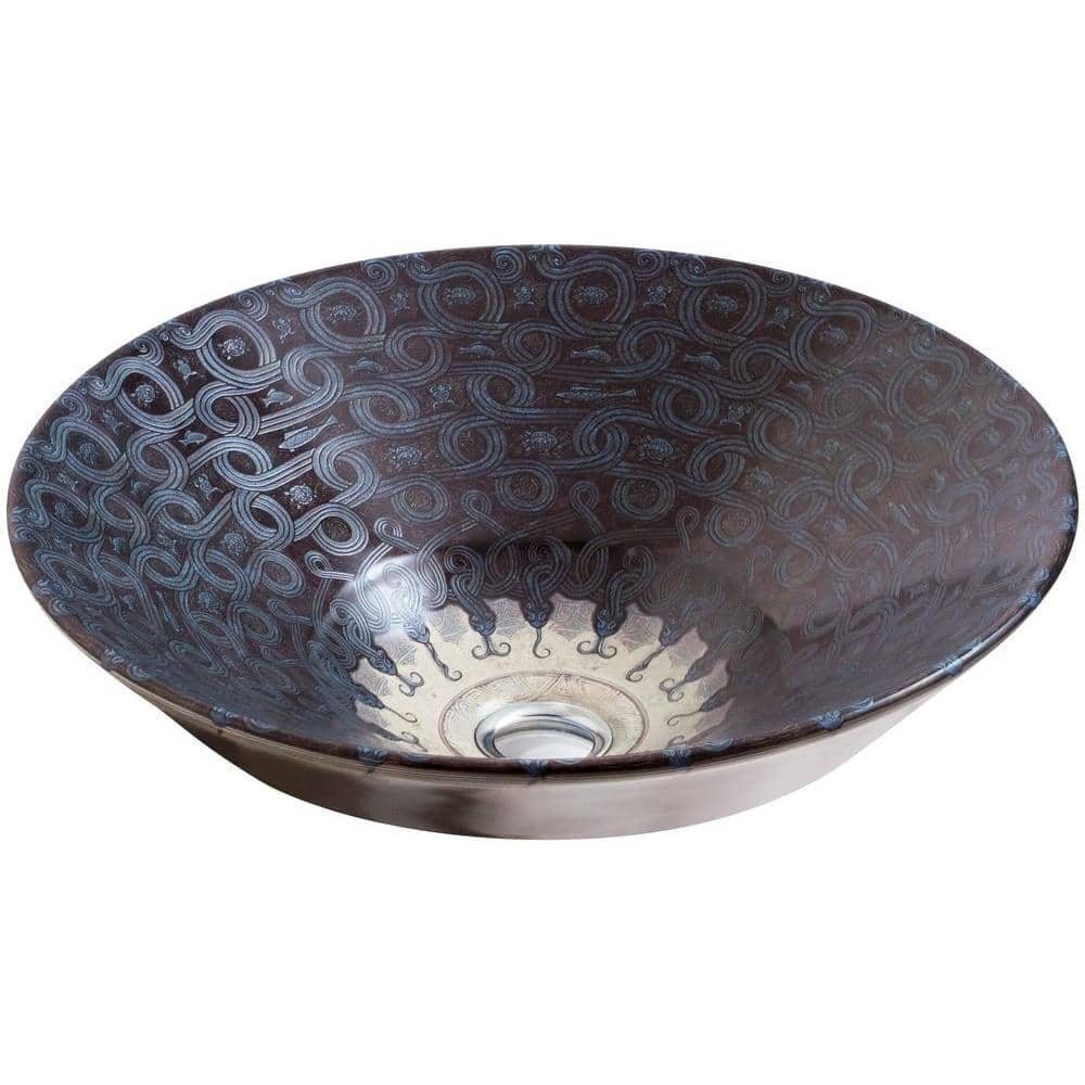 KOHLER Conical Bell Vitreous China Vessel Sink with Serpentine Bronze