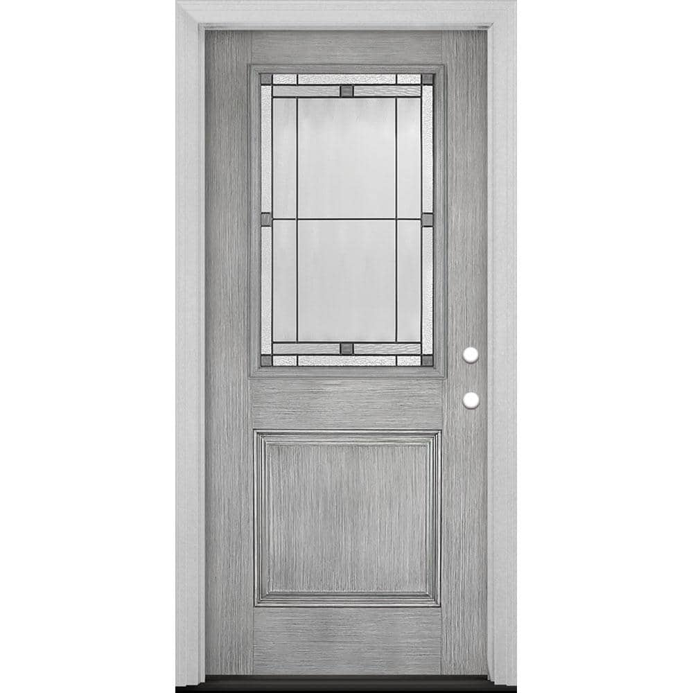 Masonite Everland Collection Customizable Fiberglass Prehung Front Door ...