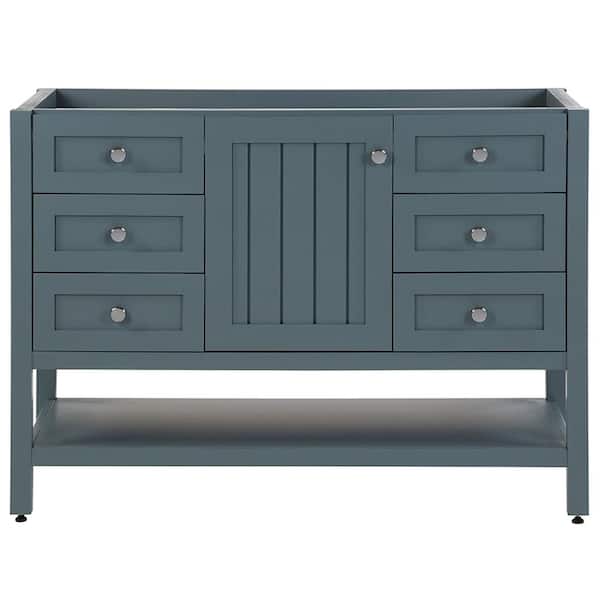 Home Decorators Collection Lanceton 48 in. W x 22 in. D x 34 in. H Bath Vanity Cabinet without Top in Sage