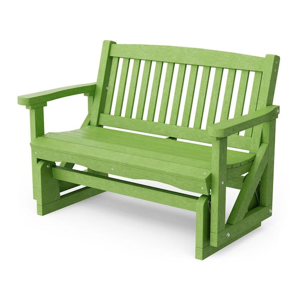 Wildridge Classic 2-Person Lime Green Plastic Outdoor Mission Glider