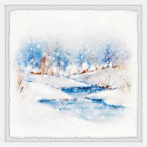 "Winter Stream" by Marmont Hill Framed Nature Art Print 18 in. x 18 in. .