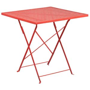 Coral Square Metal Outdoor Bistro table