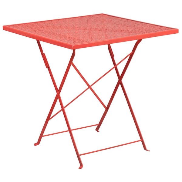 Carnegy Avenue Coral Square Metal Outdoor Bistro table