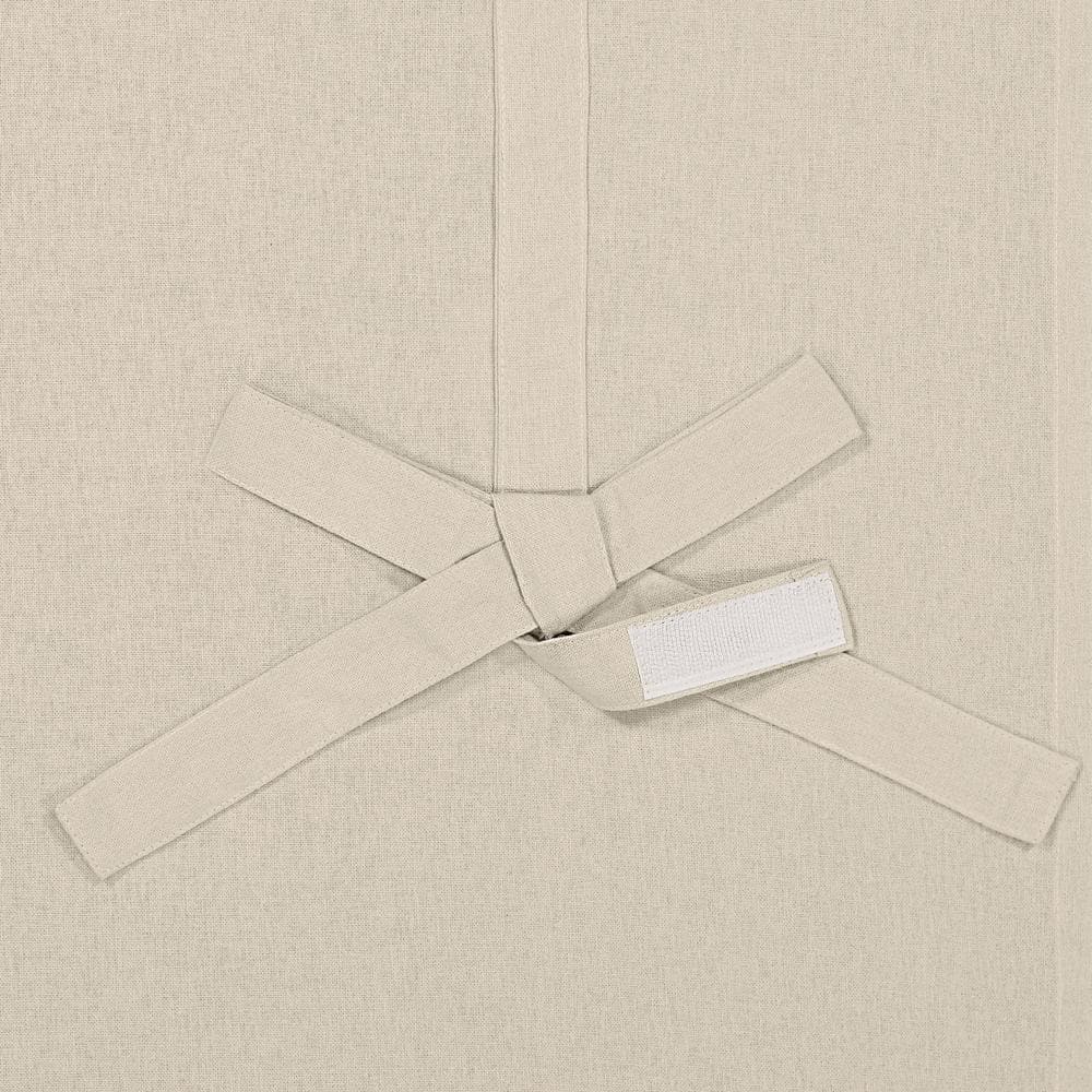 Linen Cotton Light Filtering Tie-Up Shade, 63" x 42"