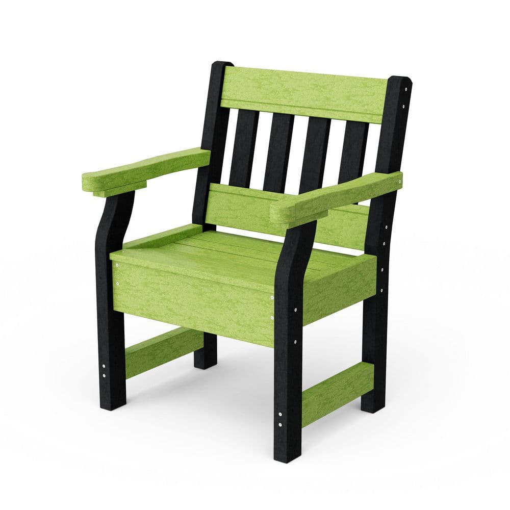 Wildridge Heritage Lime Green and Black HDPE Plastic Outdoor