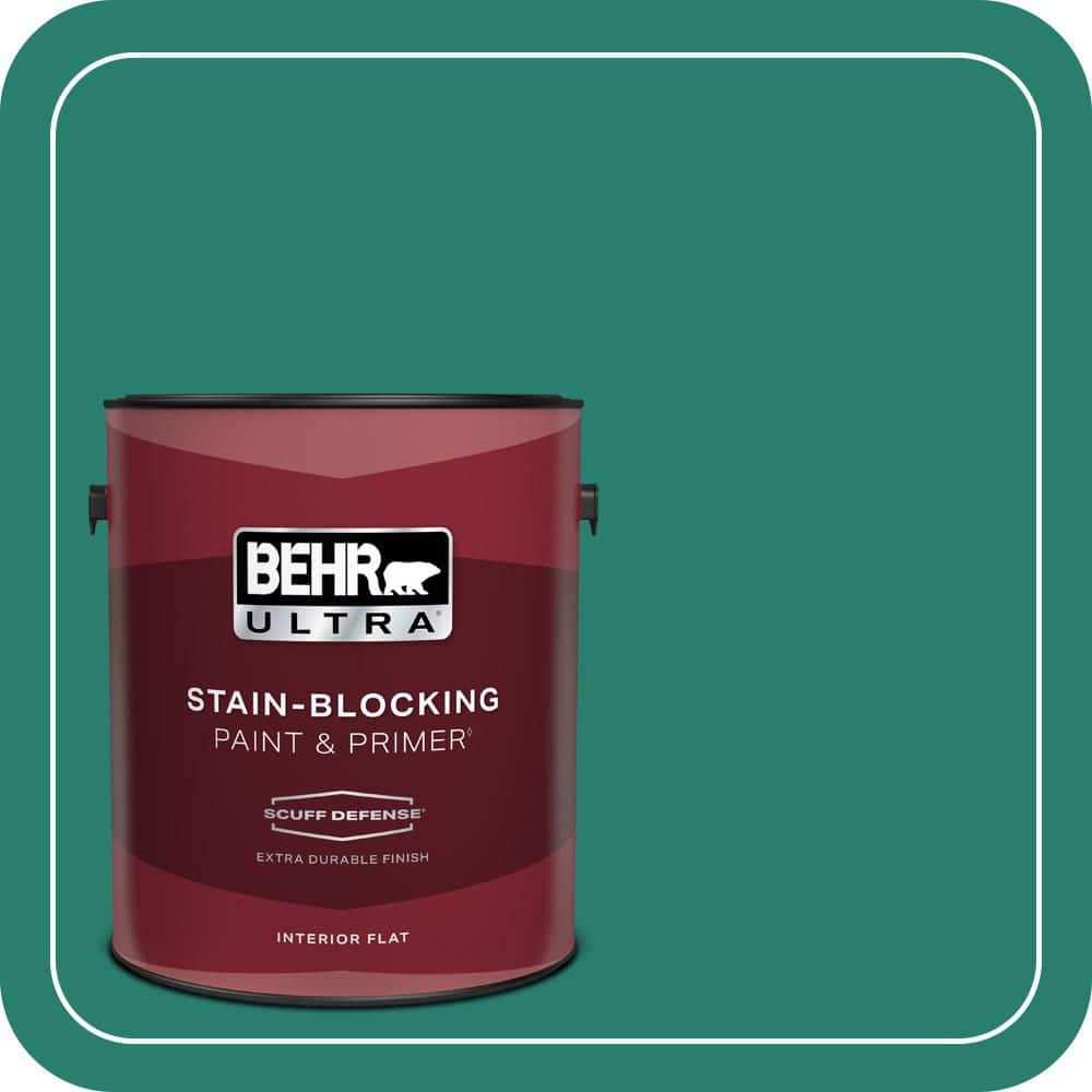 1 gal. #P440-7 Mermaid Sea Extra Durable Flat Interior Paint & Primer price history on PriceWatchPro