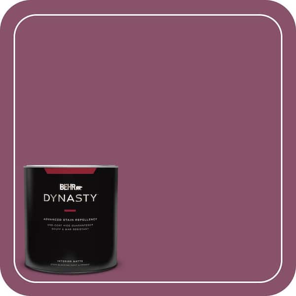 BEHR DYNASTY 1 qt. #M120-7 Raspberry Crush Matte Interior Stain-Blocking Paint and Primer