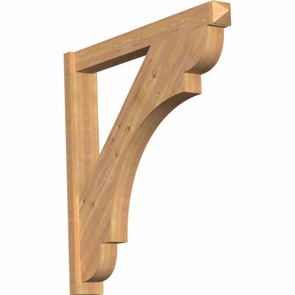 Ekena Millwork 6 in. x 42 in. x 42 in. Olympic Arts and Crafts Smooth Western Red Cedar Outlooker