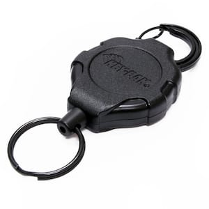 Ratch-It Retractable Ratcheting Tether with 48 in. Retractable Cord, 8 oz. Retraction, Carabiner Attachment