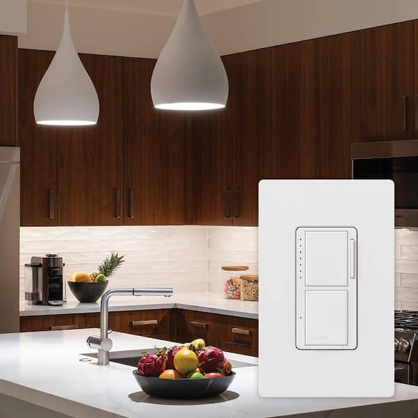 Lutron Maestro Dual Dimmer and Switch, For Incandescent Bulbs Only