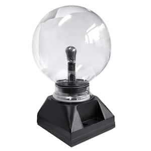 4 in. Black Novelty Magic Touch Crystal Globe Desktop Light Plasma Ball Table Lamp