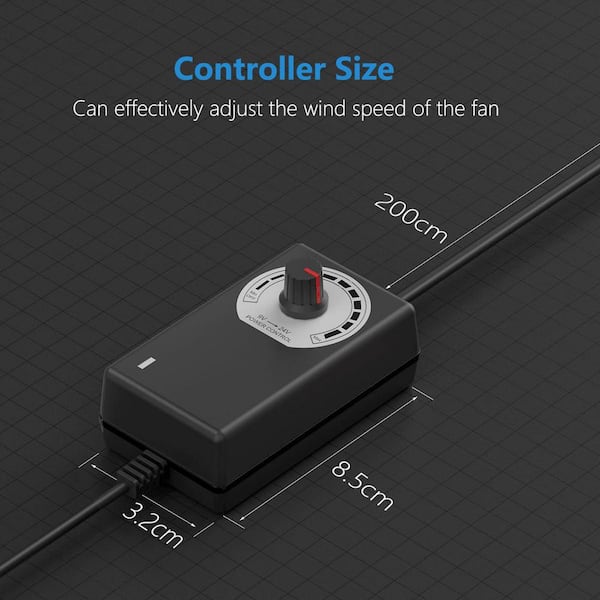 KIWDZFU 3 in. Inline Booster Duct Fan with Speed Controller
