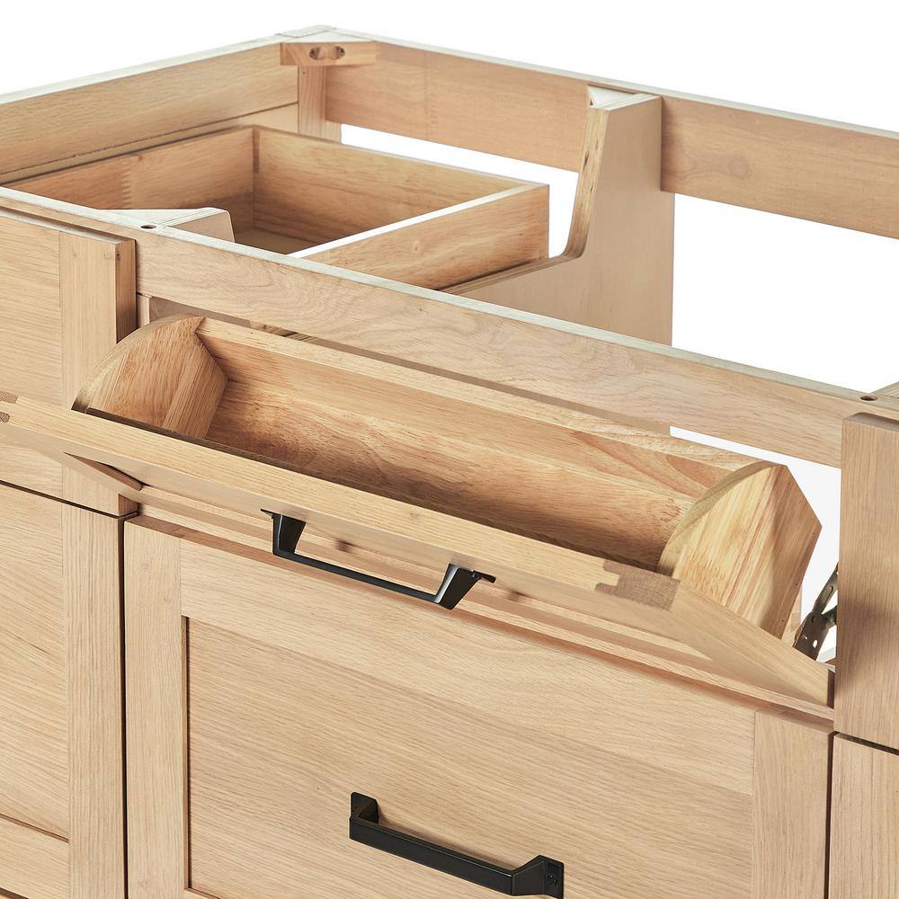 Monroe 60" Oak Freestanding Single Bathroom Vanity