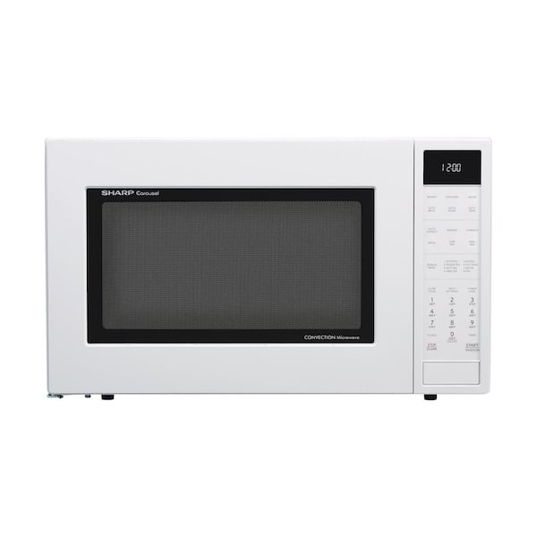 24.6 in. Microwave 1.5 cu. ft. in White with Convection