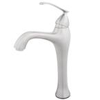 Traditional Single Hole Single-Handle Bathroom Faucet in Brushed Nickel