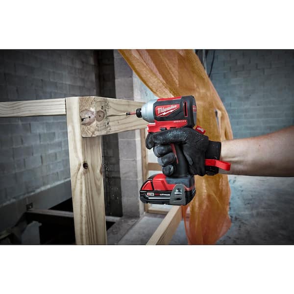 Milwaukee M18 18V Lithium-Ion Brushless Cordless 1/4 in. Impact